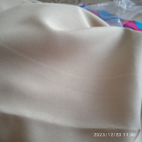 Ткань для шитья габардин 150 см х 100 см, 150 г/м2 цвет бежевый #76, Ирина В.