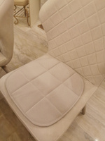 Комплект подушек на стул, бежевый, 38x39 см, 2 шт #59, Ирина Ц.