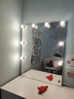 Зеркало гримерное с подсветкой лампочками 90х70 см #5, Горинова Анастасия Ивановна
