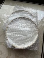 Тарелка с бортиком десертная фарфоровая Magistro "Церера", диаметр 20 см, цвет белый #35, Изабелла П.