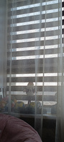 Рулонные шторы ширина:90 высота:180 "Зебра" Стандарт коричневый для кухни, спальни, детской, на балкон #7, Фаина В.