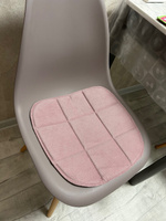 Комплект подушек на стул, пыльная роза, 38x39 см, 4 шт #62, Екатерина