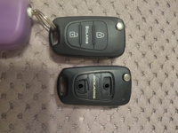 Корпус ключа зажигания для Hyundai Solaris / Хендай Солярис - 1 штука (2х кнопочный ключ) лезвие HYN17 #45, Антон Т.