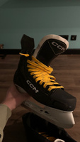 Шнурки для коньков WH хоккейные с пропиткой, 274 см, желтые #29, Виктор Г.